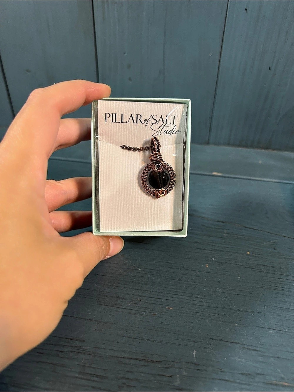 Pillar of Salt Studio Pendant Necklace in Brown & Black - NWT